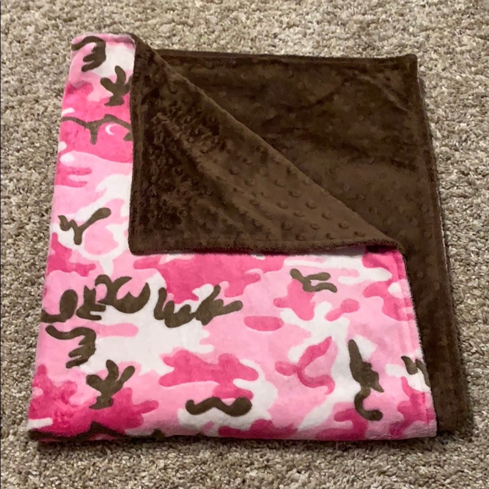 Pink Camo Baby Blanket